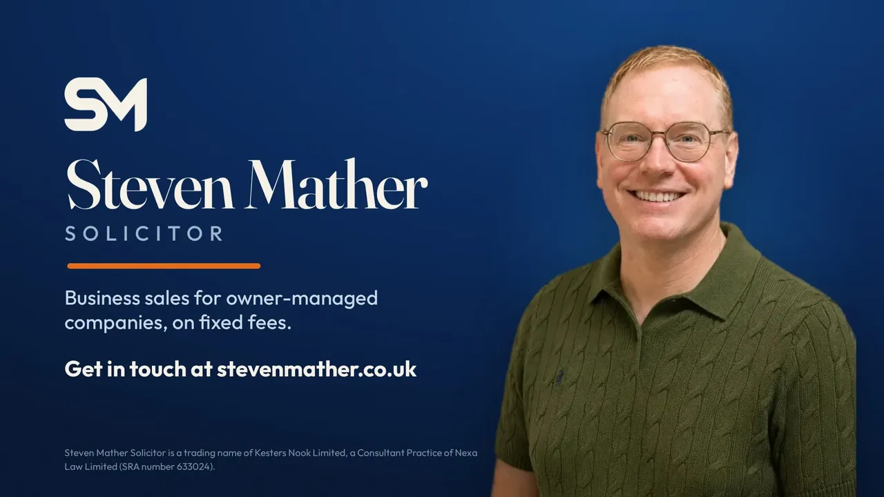 Steven Mather, solicitor: business sales for owner-managed companies, on fixed fees